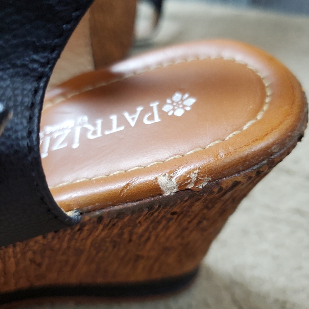 Patricia by Spring Step Satrada-B Medallion Wedge Heel, 41 (U.S. 9.5-10), Black - Picture 11 of 16